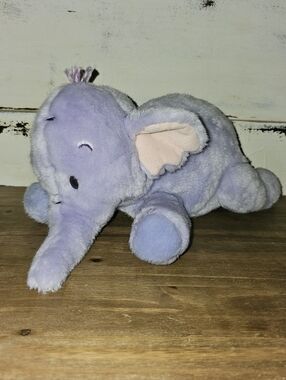 Disney Store Winnie The Pooh -Purple Heffalump Plush Stuffed Toy